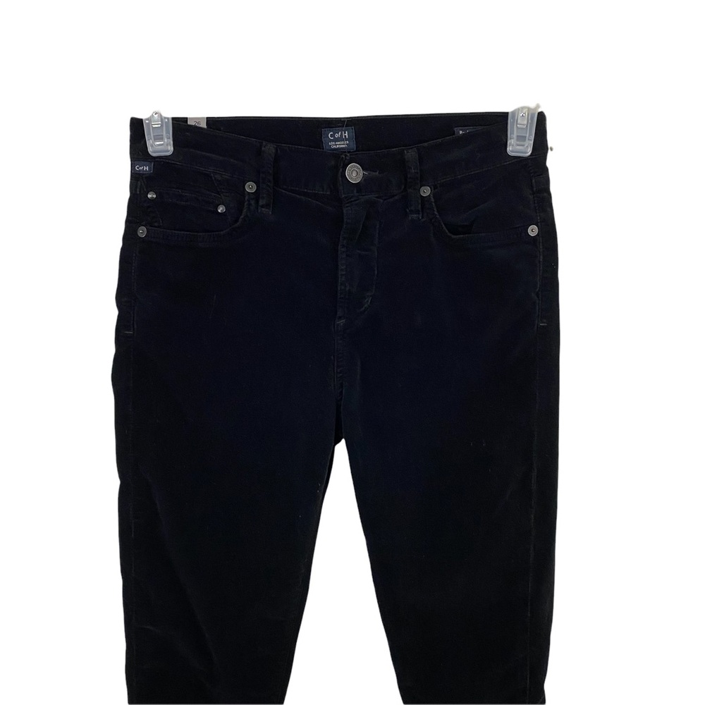 COH Citizens Of Humanity Black Corduroy Rocket High Rise Skinny Jeans Size 26 - Picture 3 of 7